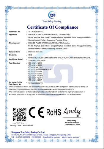 Certificate Of Compliance