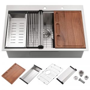 Fregadero de sobre encimera de 27×22 pulgadas